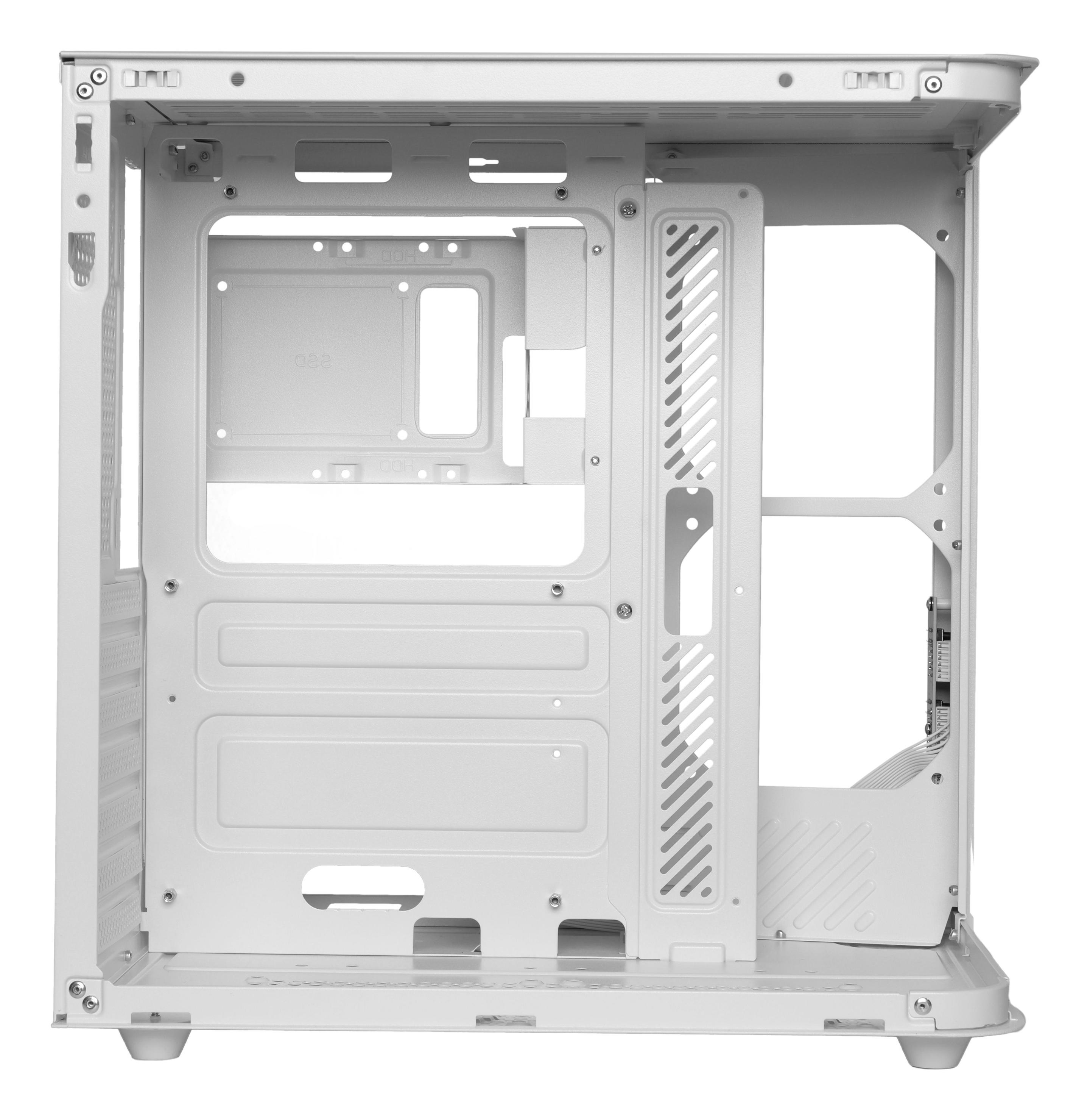 Caixa PC MARS GAMING MC-CURV (ATX, micro-ATX, Mini-ITX - Midi Tower - ATX, Mini-ITX, micro-ATX - Branco) — miniatura 5