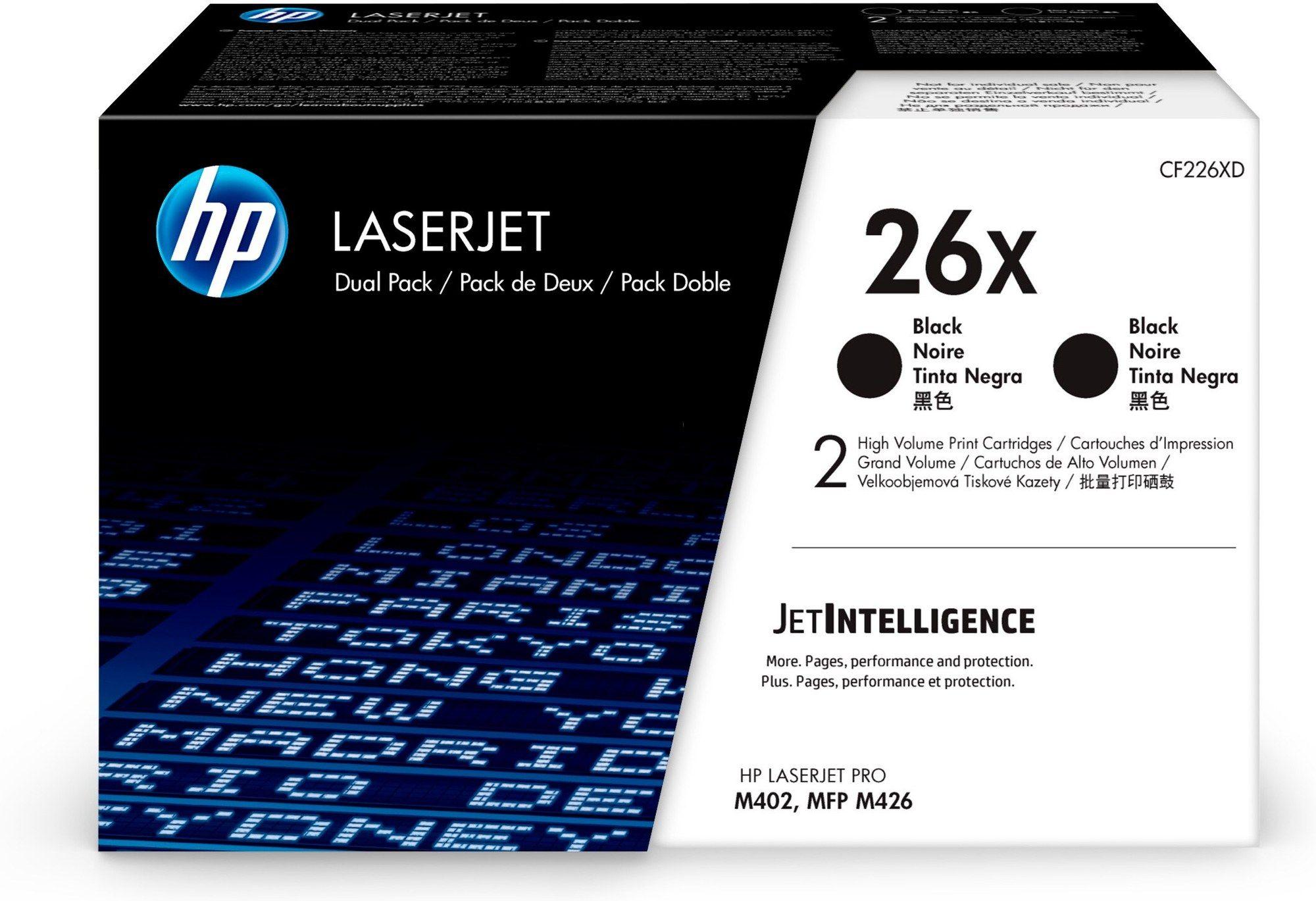 Pack de 2 Toners HP CF226XD (18000 páginas - Preto)