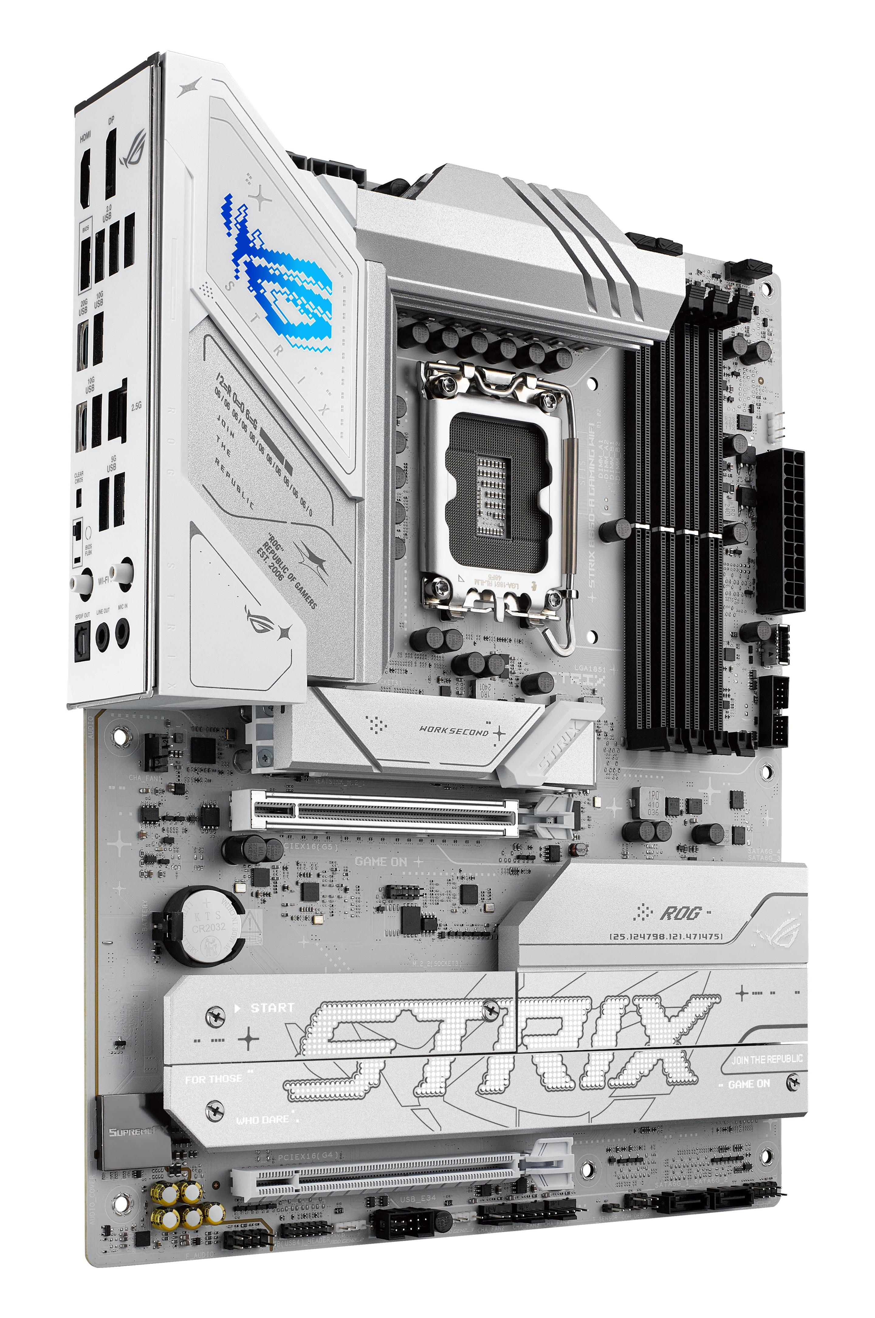 Motherboard ASUS ROG STRIX B860-A GAMING WIFI (LGA 1851 (Socket V1) - Intel Core Ultra - ATX - Branco), miniatura 4