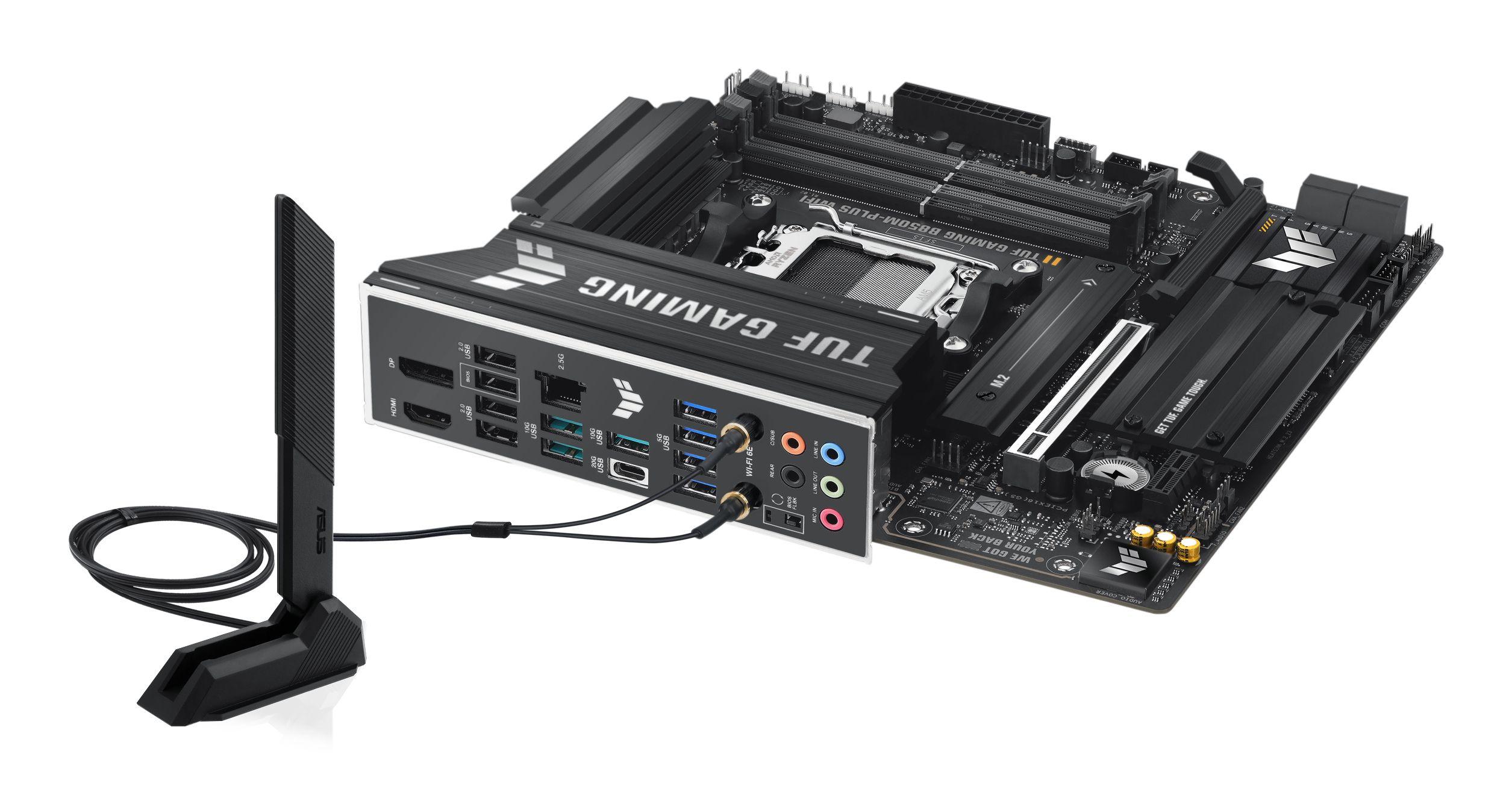 Motherboard ASUS TUF GAMING B850M-PLUS WIFI (AM5 - micro ATX - Duplo canal - Preto) — miniatura 12
