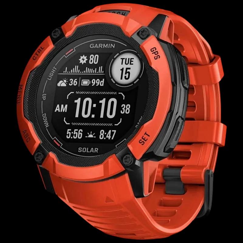 Relógio Inteligente GARMIN Instinct 2X Solar (Redondo - Digital MIP - 1,1" - Vermelho) — miniatura 2