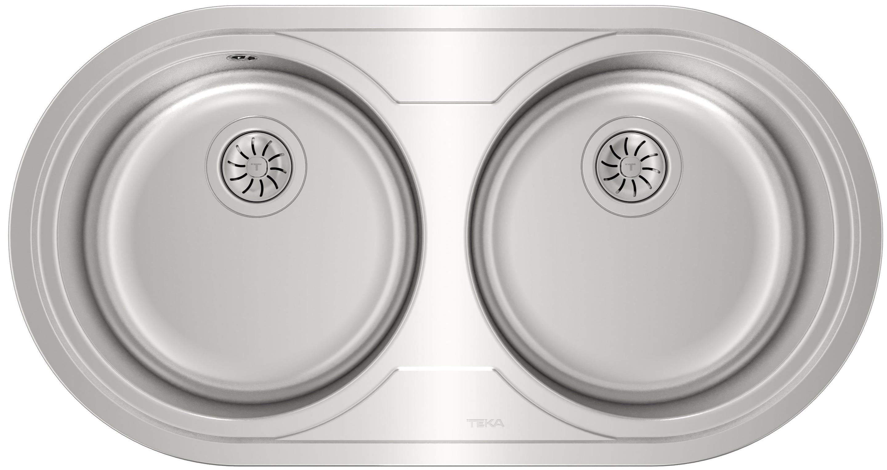 Lava-loiça Sobre Bancada TEKA Duetta 2C (Aço inoxidável 18/10 - 90 x 46,5 cm - Inox)