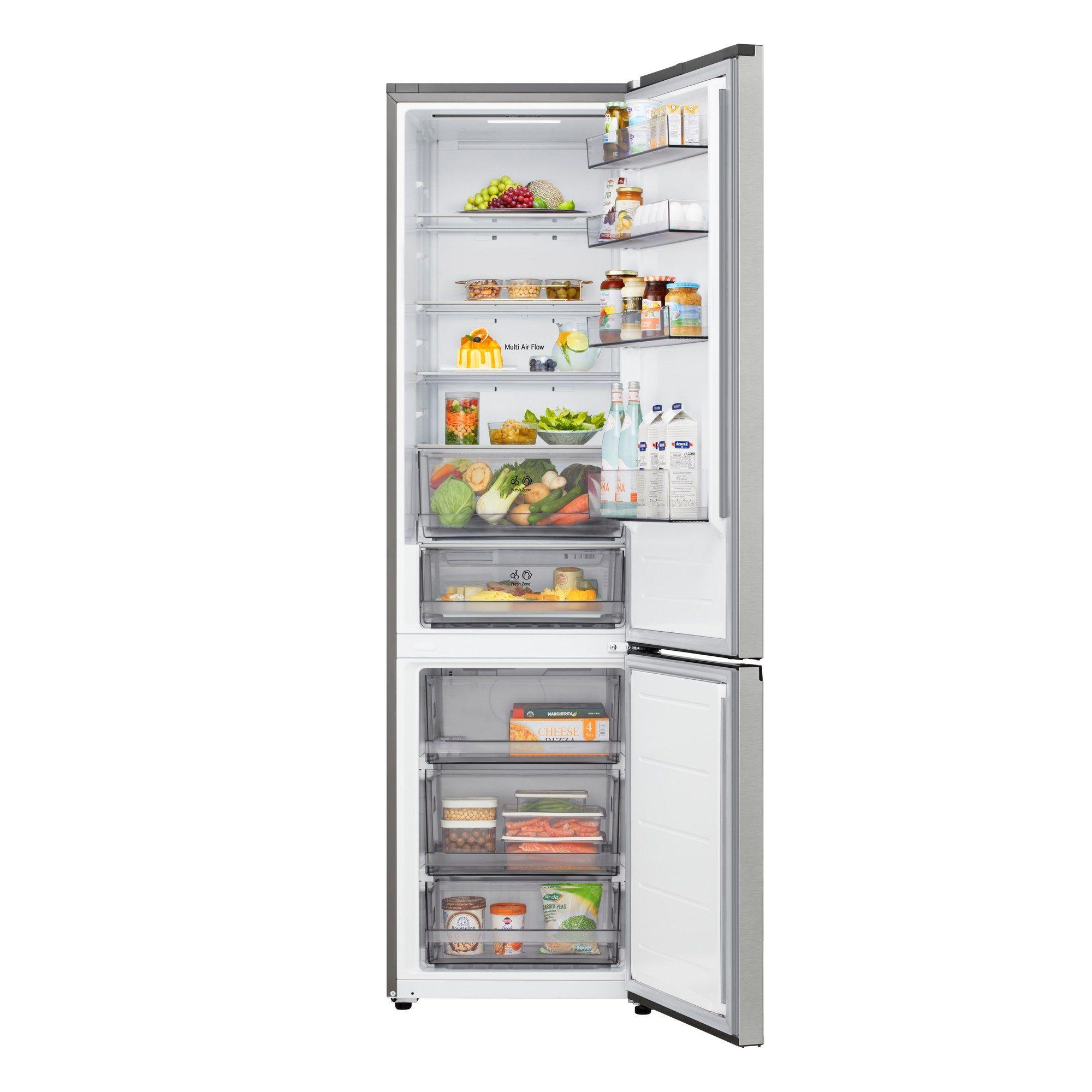 Frigorífico Combinado Independente LG GBBSJ20EPY (375 l - 203x59,7x67,4 cm - 203 cm - Prateado) — miniatura 2