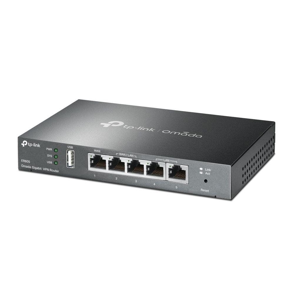 Router com Fios TP-LINK Omada ER605 (Gigabit Ethernet - 10, 100, 1000 Mbit/s - Preto) — miniatura 2