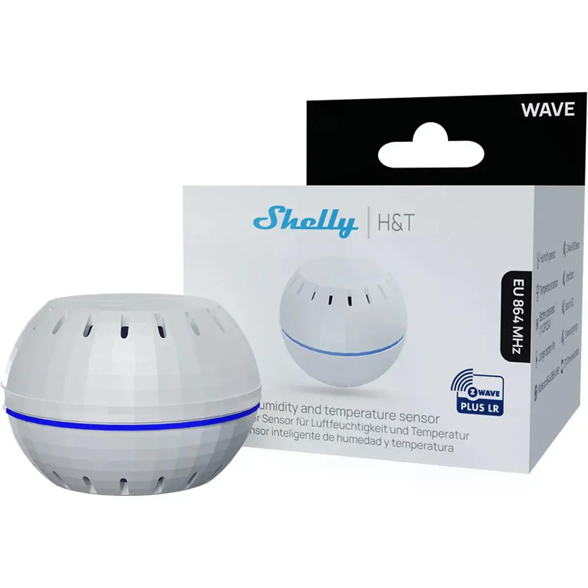 Sensor de Temperatura e Humidade SHELLY Wave H&T EU LR (Branco), miniatura 3