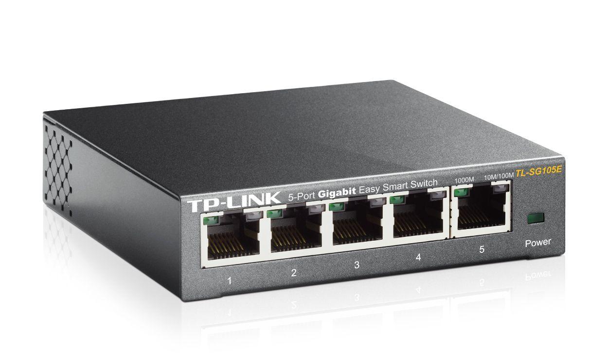 Switch TP-LINK TL-SG105E V5 (Gigabit Ethernet - 1 MB - 10 Gbit/s - Preto) — miniatura 3