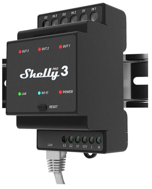 Relé Inteligente SHELLY Pro 3 (Preto) — miniatura 5