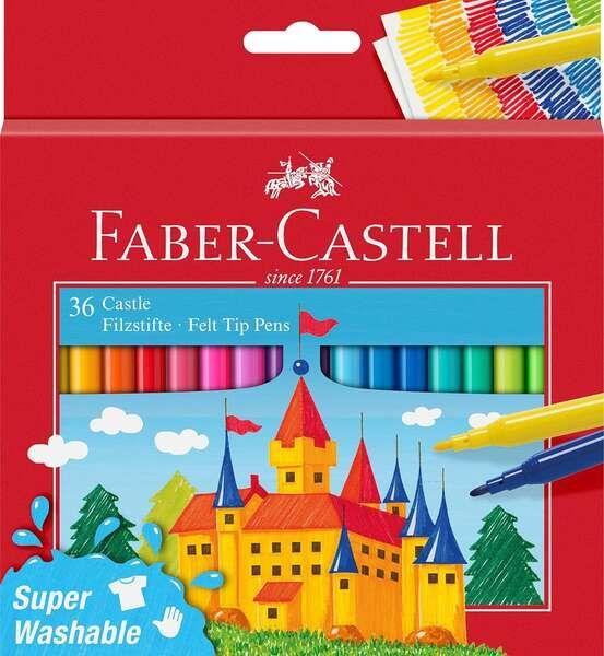 Canetas de Feltro FABER-CASTELL 554203 (Várias Cores)