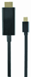 Cabo GEMBIRD CC-mDP-HDMI-6 (1,8 m - Mini DisplayPort - Preto)