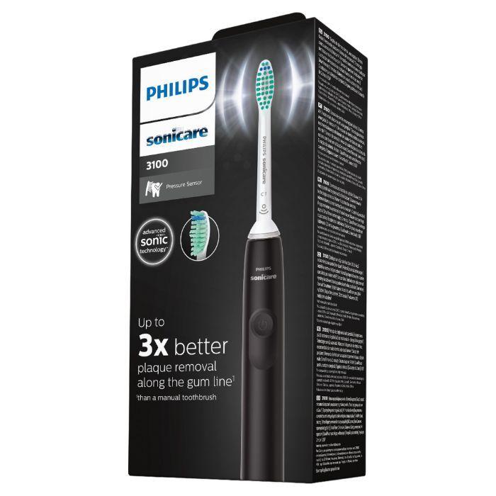 Escova de Dentes Elétrica Sónica PHILIPS Sonicare Série 3100 HX3671/14 (Preto) — miniatura 2