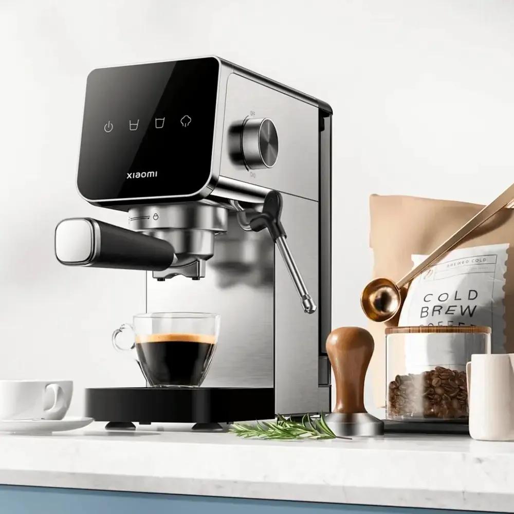 Máquina de Café Expresso Semiautomática XIAOMI BHR9798EU (Grãos de café - 1350 W - 20 bar - Preto e Inox) — miniatura 3
