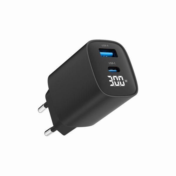 Carregador Rápido USB GEMBIRD TA-UC-PDQC30LCD-BK-01 (30 W - Até 30 W - Preto), miniatura 4