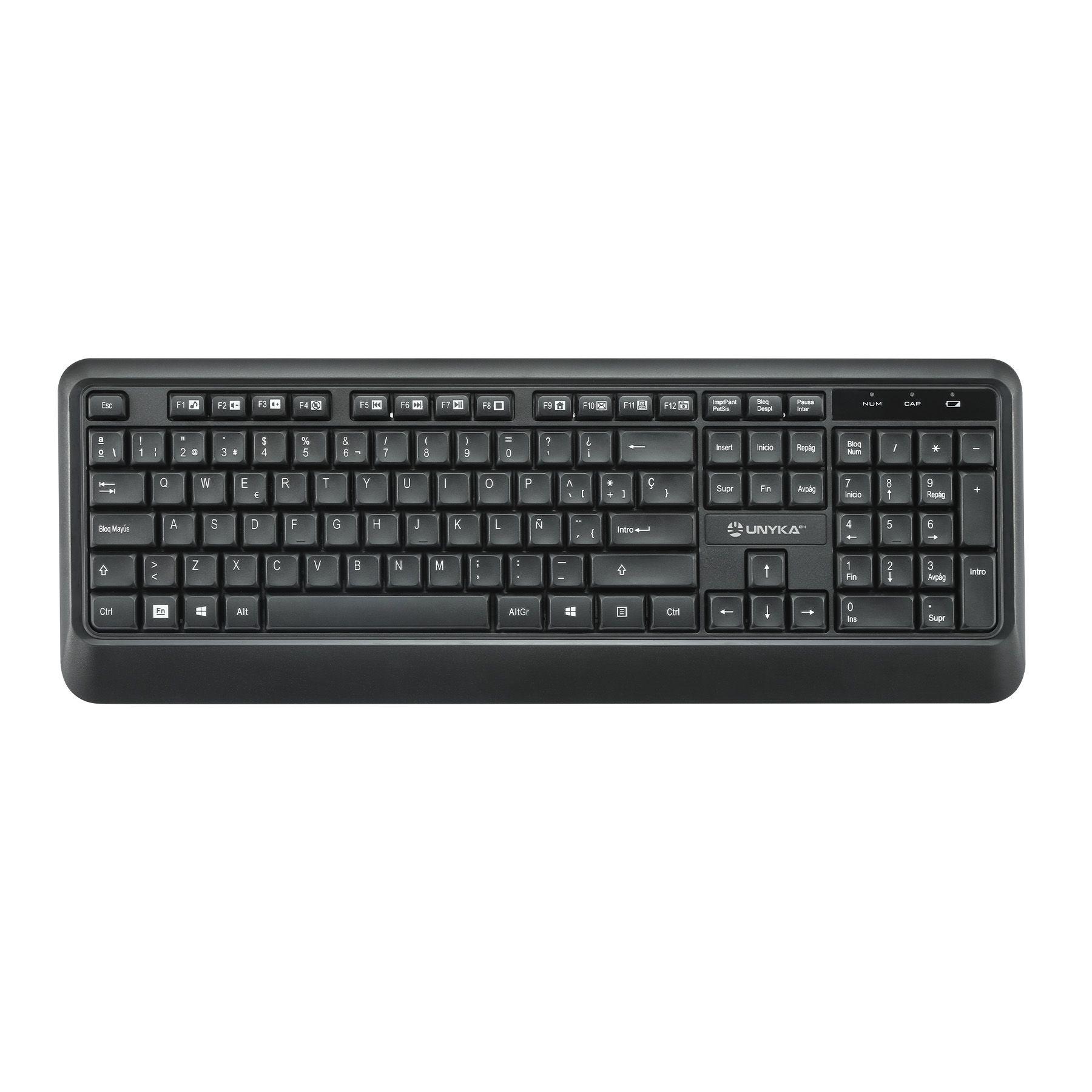 Teclado e Rato UNYKACH UK39 (Espanhol - Interruptor de membrana - Tamanho completo - Preto) — miniatura 2