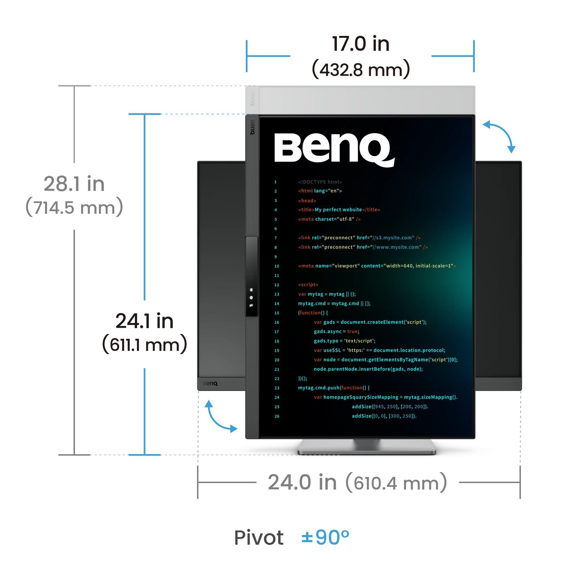 Monitor BENQ RD280UG (28,2" - IPS - 120 Hz - Preto) — miniatura 7