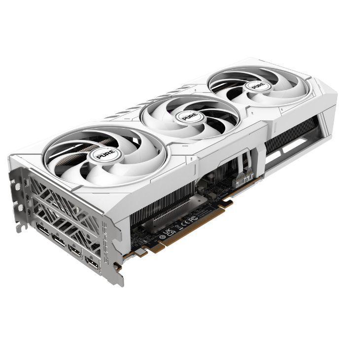 Placa Gráfica SAPPHIRE Radeon RX 9070 XT PURE OC (AMD Radeon RX 9070 XT - 20 Gbit/s - 16 GB - Branco), miniatura 3
