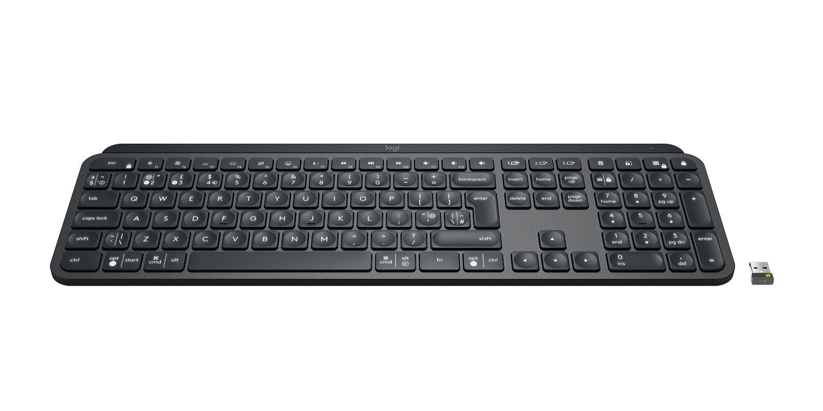 Teclado LOGITECH MX Keys for Business (Reino Unido Internacional - Tamanho completo - RF Wireless + Bluetooth - Grafite), miniatura 4