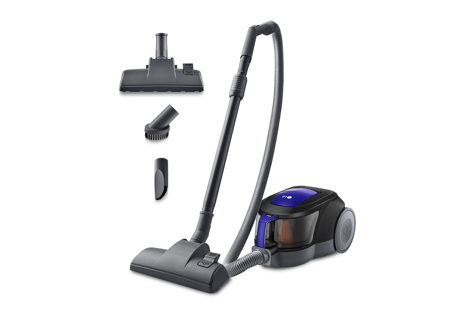 Aspirador sem Saco LG VC5506NHTB (Altura 23,4 cm - 1,1 l - Sem bolsa - Preto/Azul)