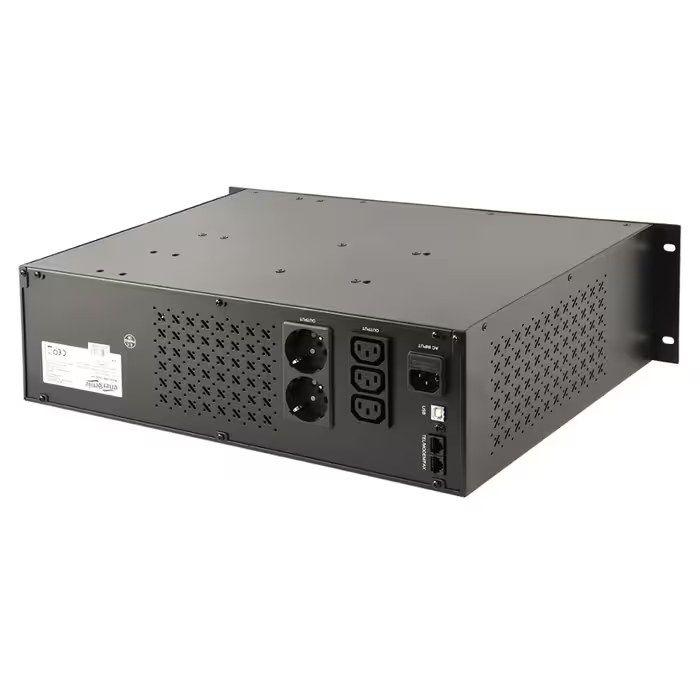 SAI GEMBIRD UPS-RACK-2000 (IEC C13 - Preto), miniatura 4