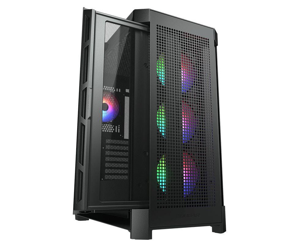 Caixa PC COUGAR DuoFace Pro RGB (Midi Tower - Nylon - 19 cm - Preto) — miniatura 2