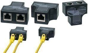 Adaptador T RJ45 LOGILINK MP0138 (1x RJ45 Fêmea - 2x RJ45 Fêmea - Ligação 1:1)