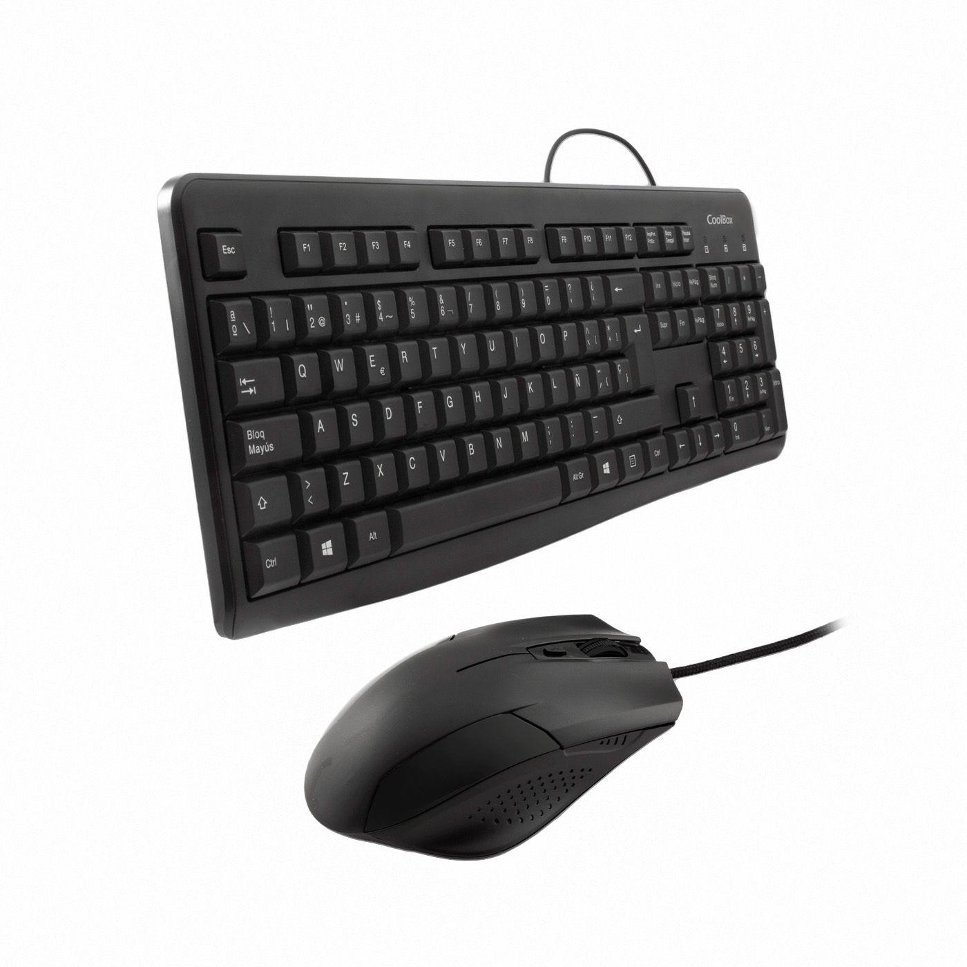 Conjunto Teclado e Rato COOLBOX COO-KTR-01U (Interruptor de membrana - Tamanho completo - USB - Preto) — miniatura 2