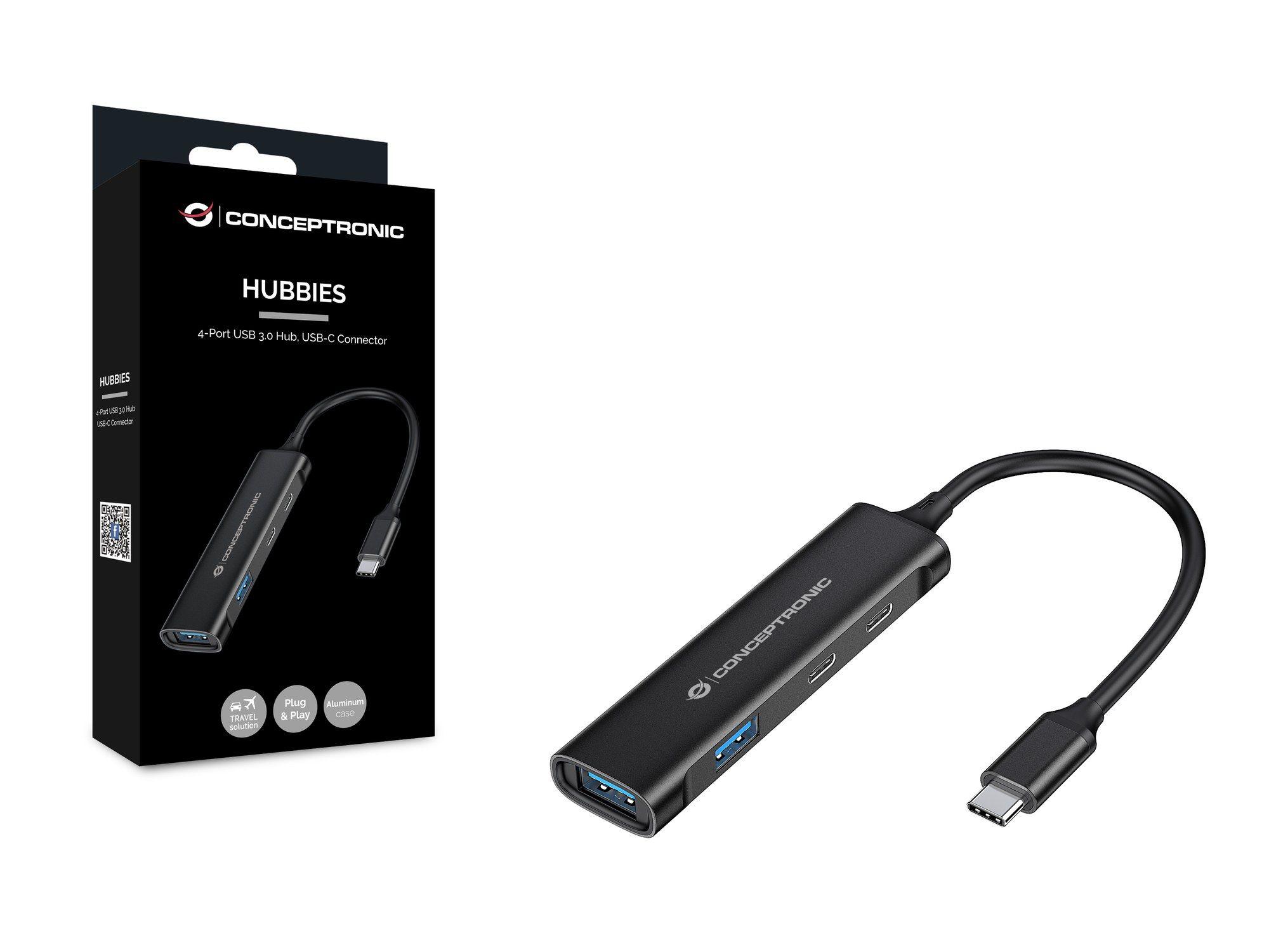 Hub USB-C CONCEPTRONIC HUBBIES12B (0,15 m - Preto) — miniatura 6