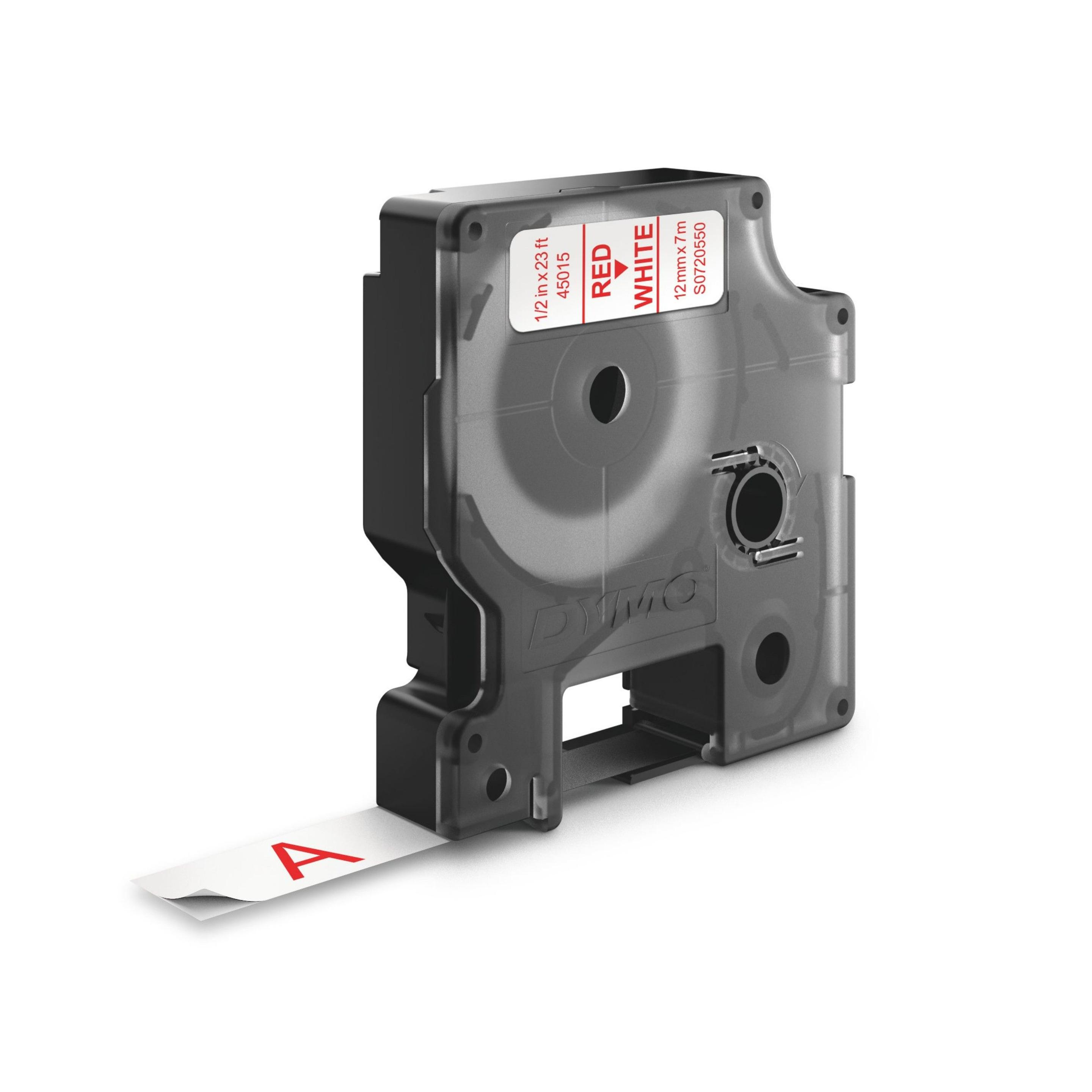 Fita de Impressão DYMO D1 45015 (Vermelho sobre Branco), miniatura 2