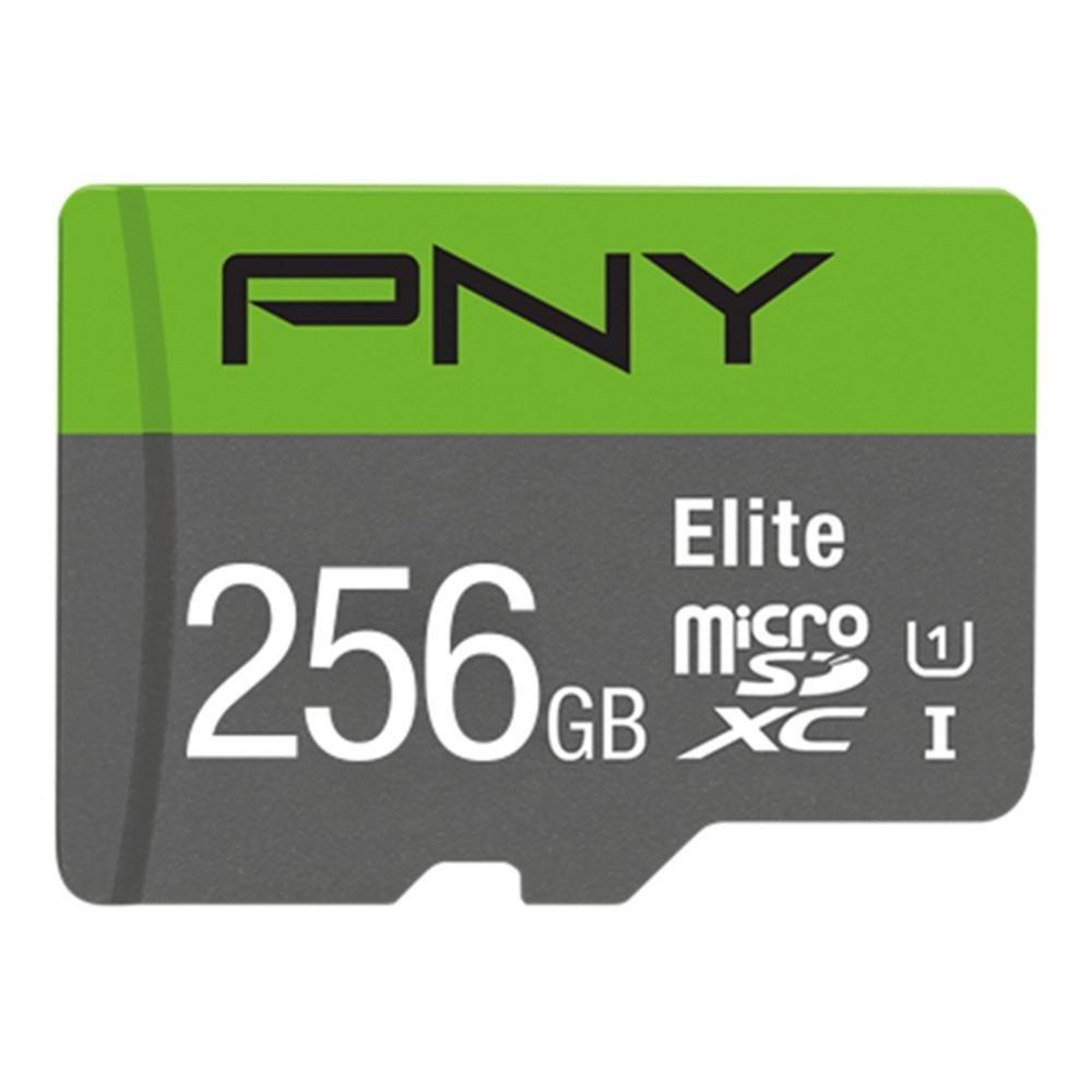 Cartão de Memória PNY Elite (256GB - Classe 10 - Verde e Cinzento)