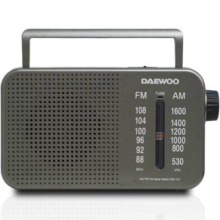 Rádio Portátil DAEWOO DW1121 (Cinzento)