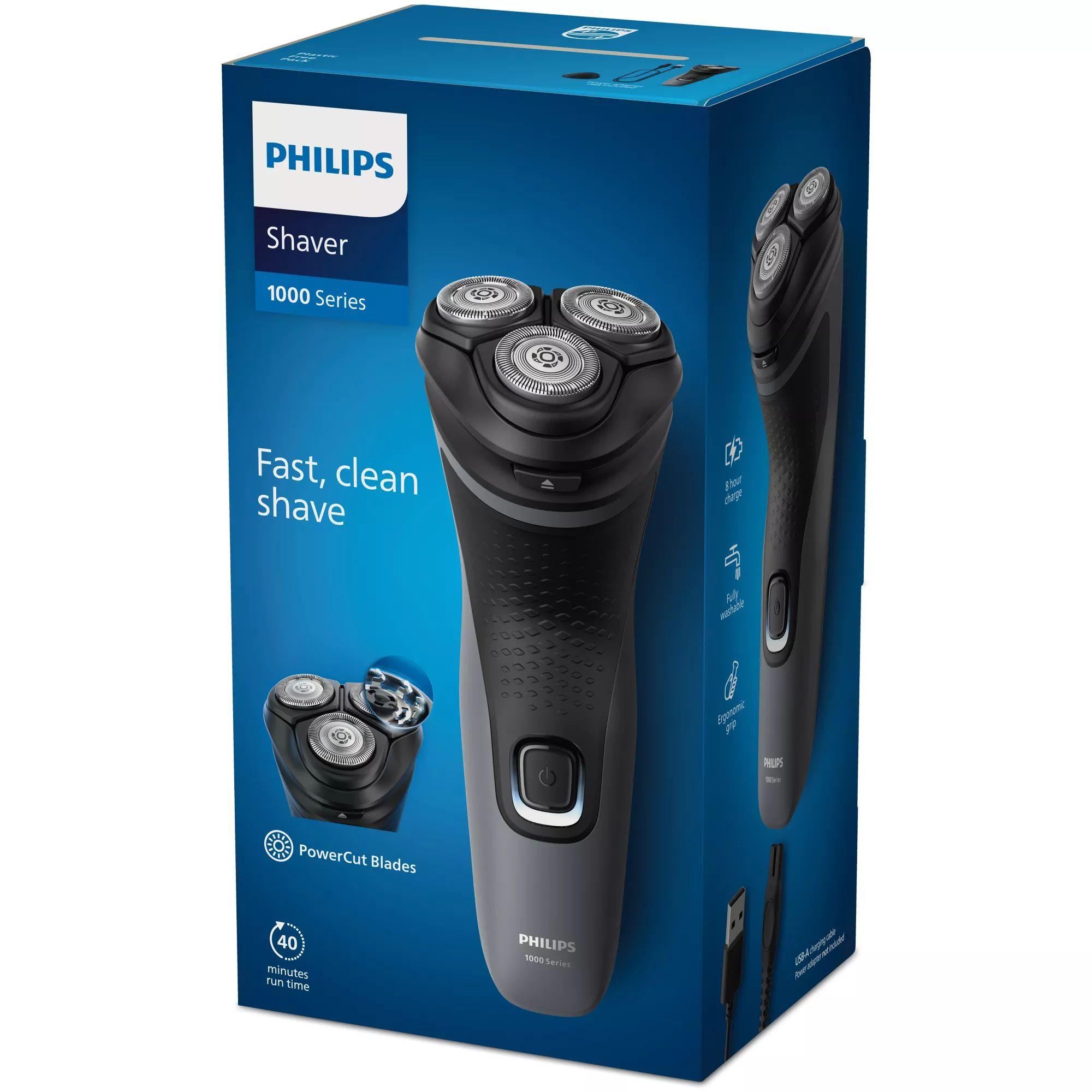 Máquina de Barbear PHILIPS Shaver 1000 Series S1142/00 (Preto e Cinzento) — miniatura 3