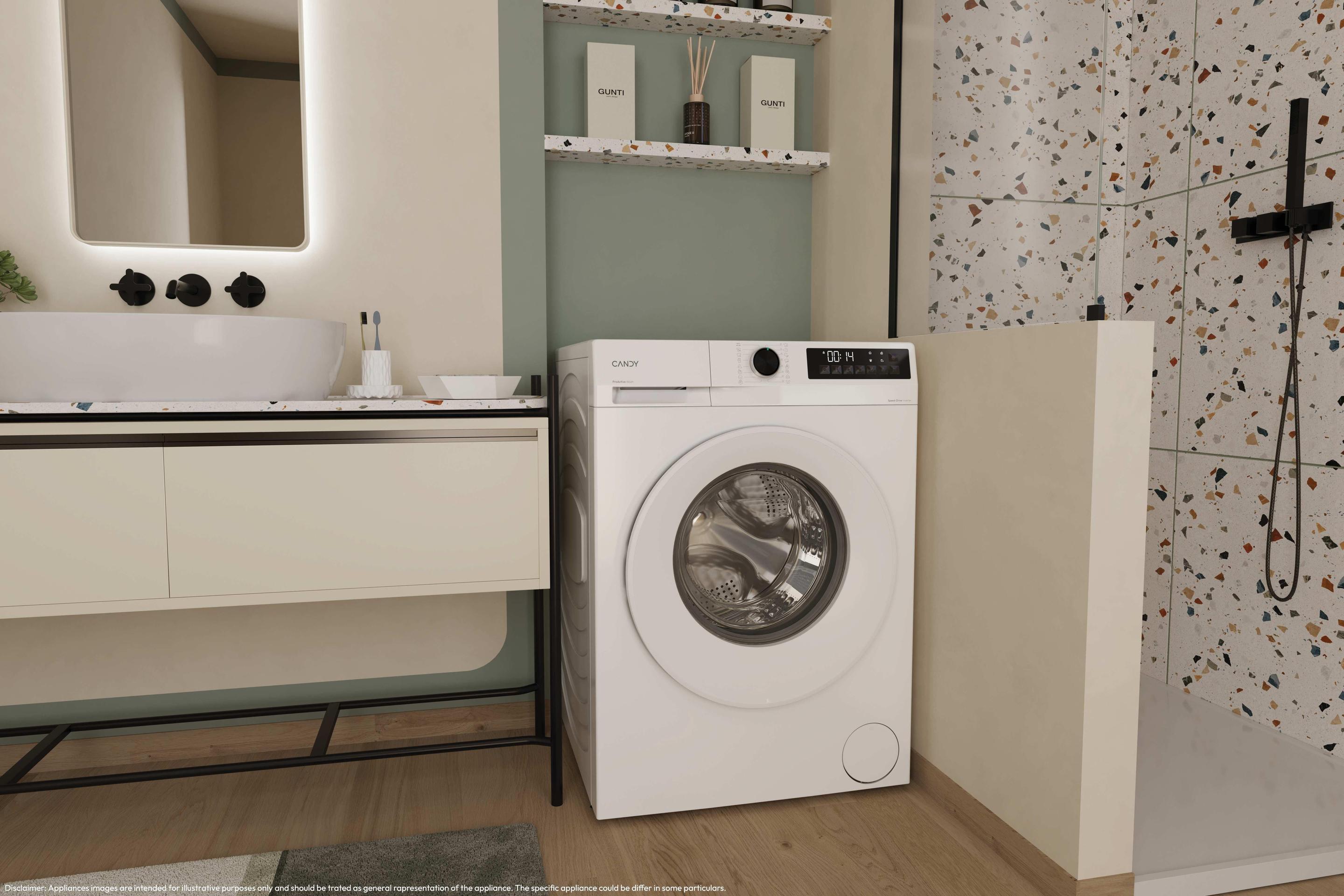 Máquina de Lavar Roupa Independente CANDY GD 48S5-S (1351 RPM - B - A - Branco) — miniatura 8