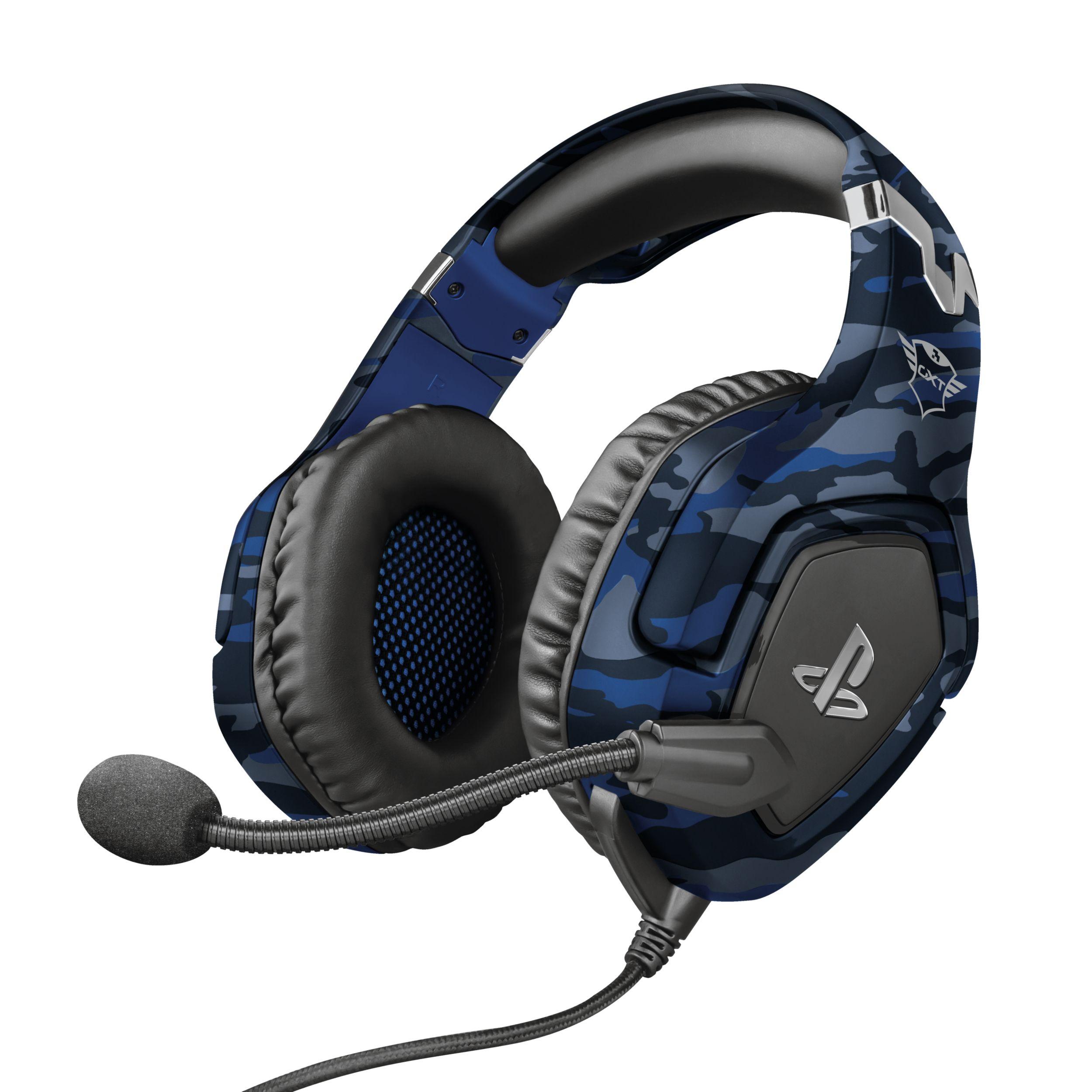 Headset Gaming TRUST GXT 488 Forze-B (Binaural - Com fios - Circum-aural - Preto e Azul) — miniatura 2