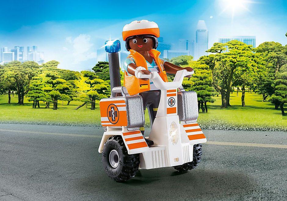 Conjunto de Brinquedo PLAYMOBIL 70052 Segway de Resgate (4 anos - Multicor)