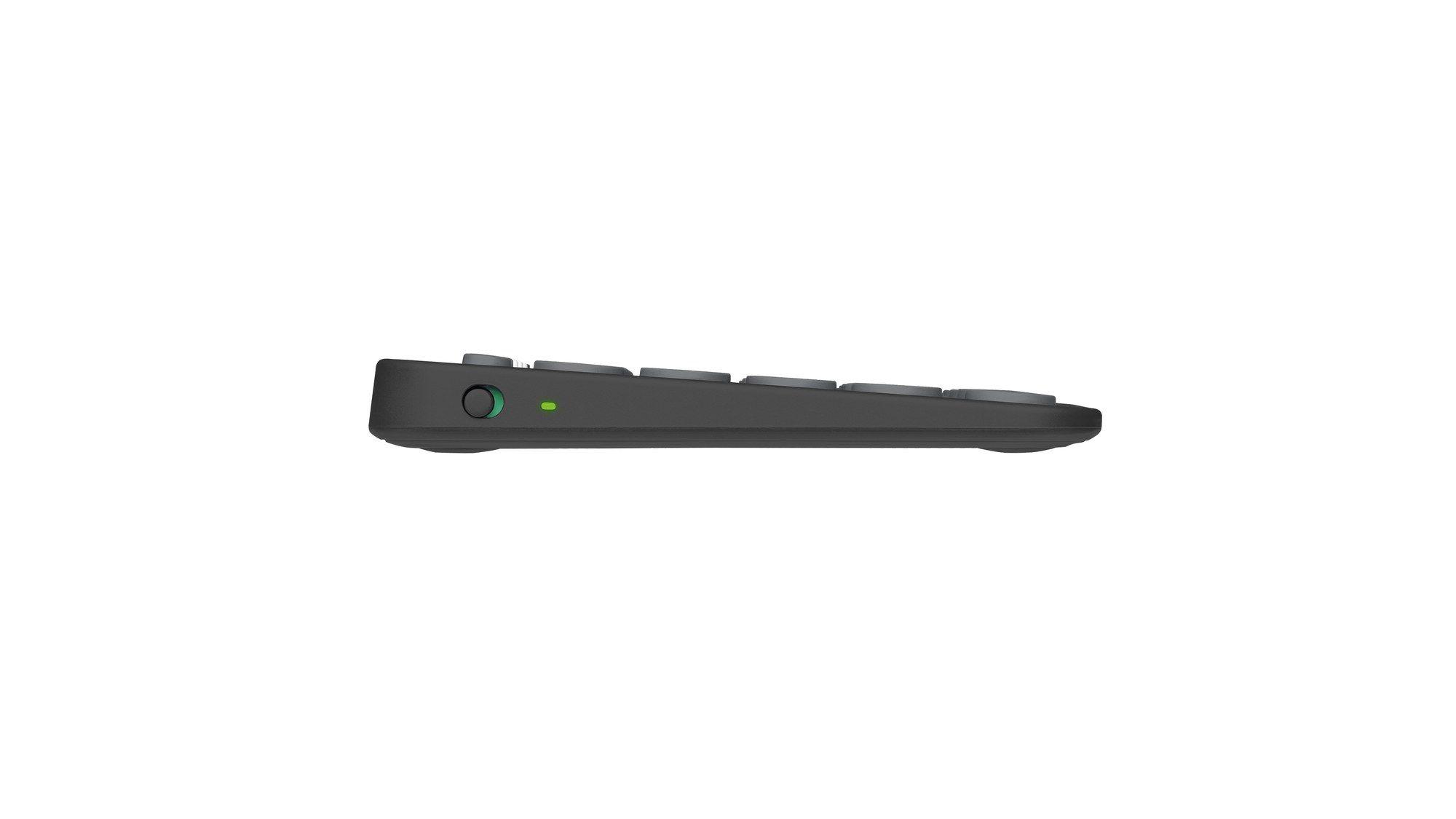 Teclado LOGITECH Pebble Keys 2 K380s (Nórdico - Teclas tesoura - Mini - Grafite) — miniatura 3