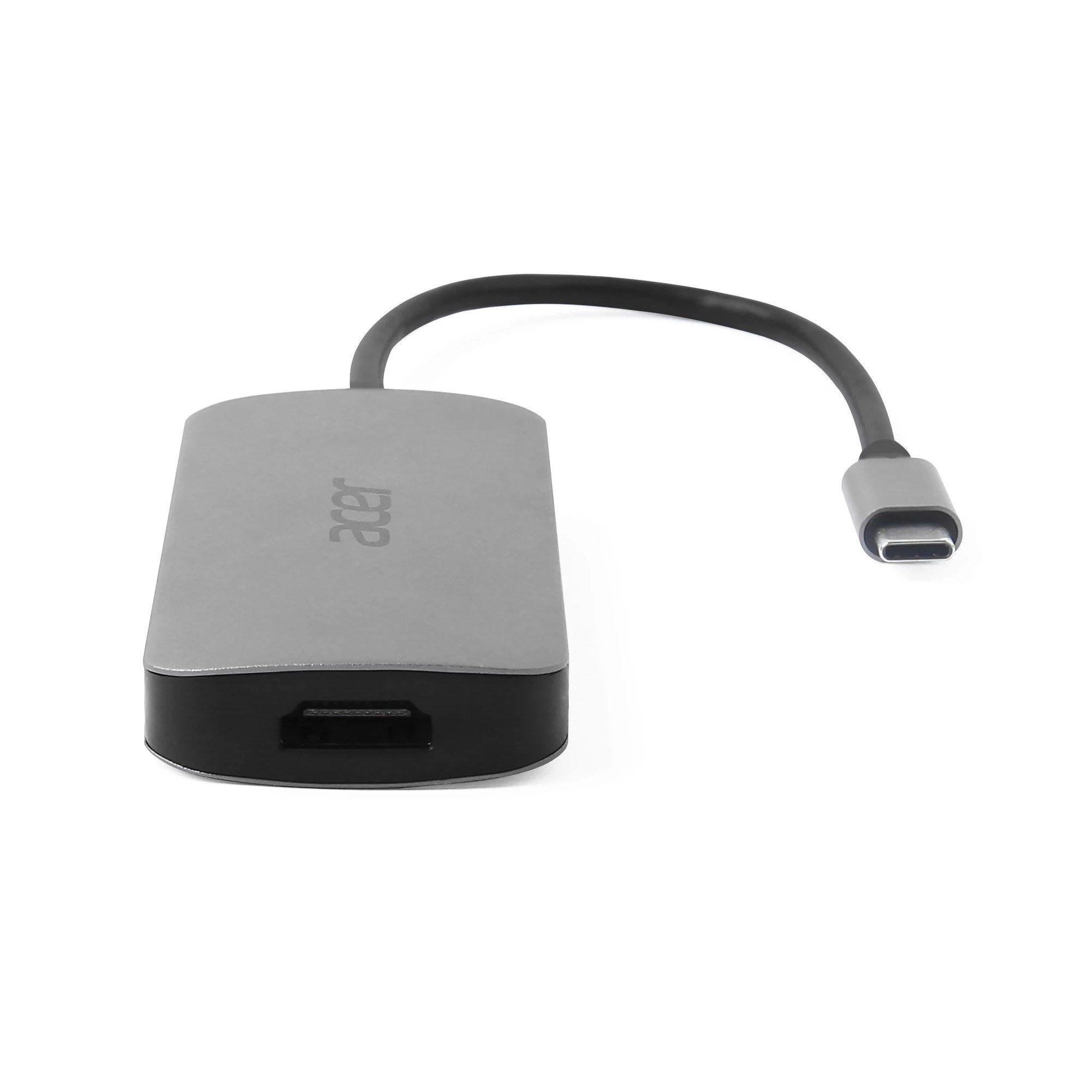 Adaptador USB-C Multiportas ACER HP.DSCAB.018 (Windows, macOS, ChromeOS - Prateado) — miniatura 6