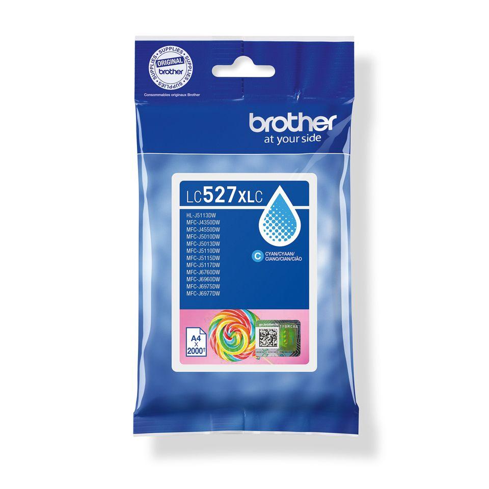 Tinteiro BROTHER LC527XLC (2000 páginas - Ciano)