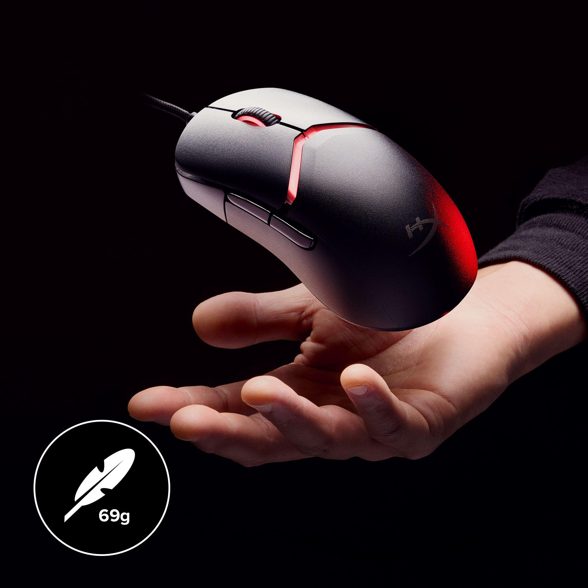 Rato HYPERX Pulsefire Saga (Ambidestro - 3200 DPI - Ótico - Preto) — miniatura 4