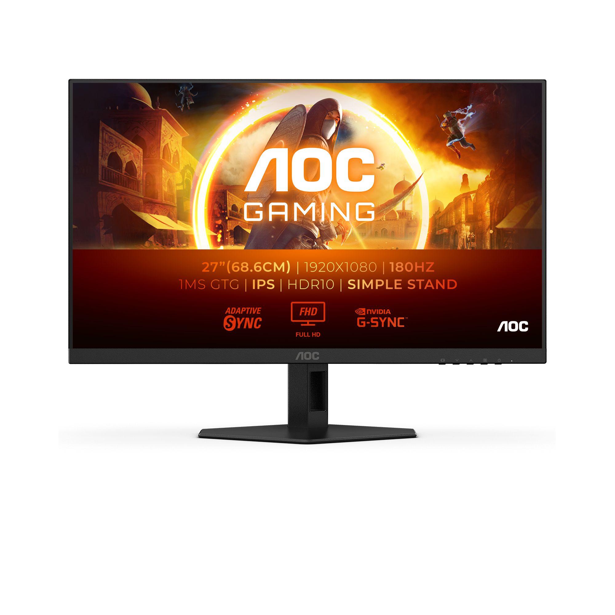 Monitor AOC 27G4XE (27" - Fast IPS - 180 Hz - Preto/Cinzento)