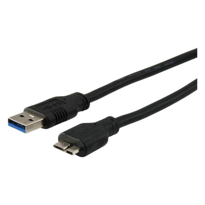 Cabo USB 3.0 EQUIP (1,8 m - Micro-USB B - USB A - Preto), miniatura 2