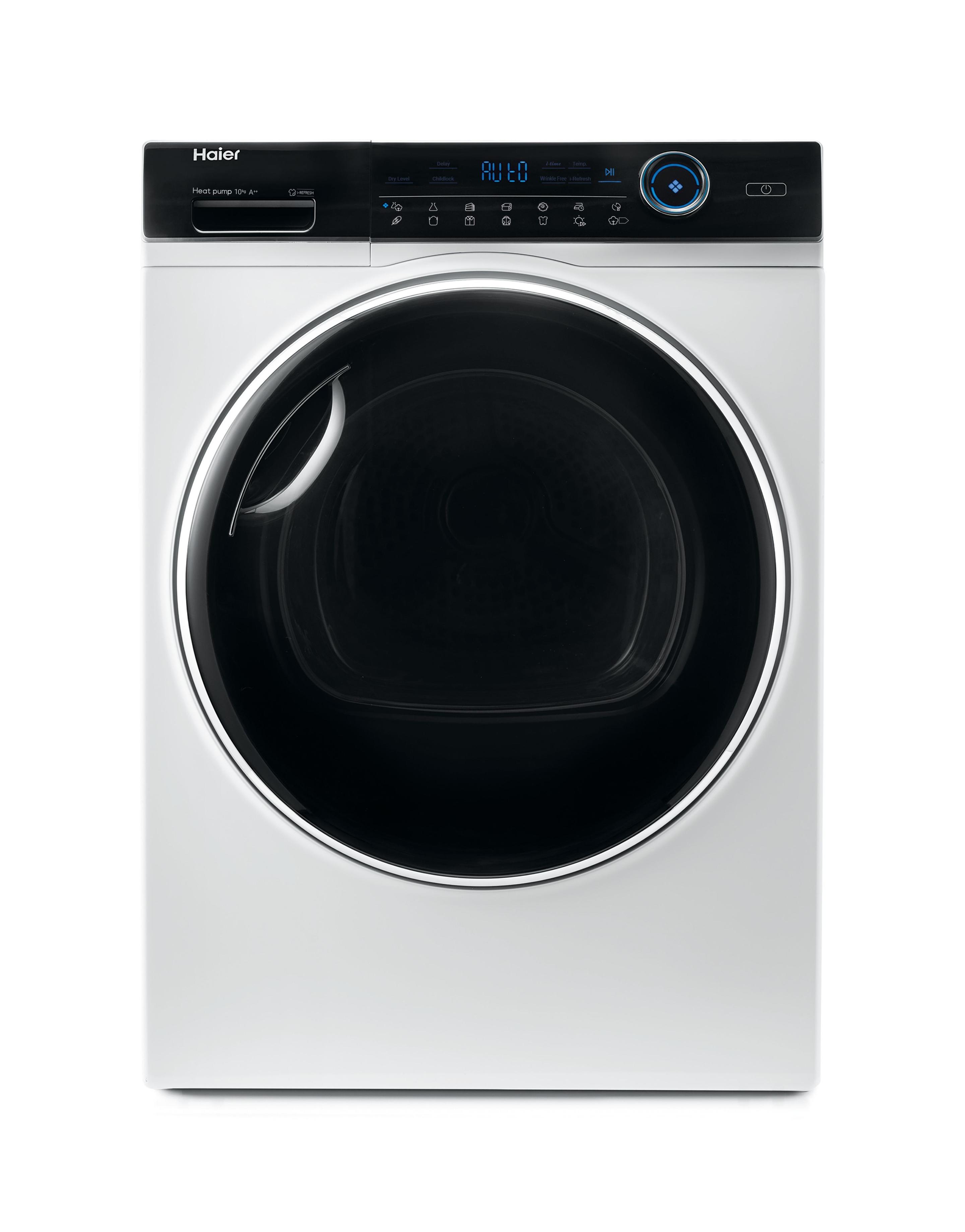 Máquina de Secar Roupa Independente HAIER HD100-A2979N-S (10 kg - Bomba de calor - Direita - Branco)