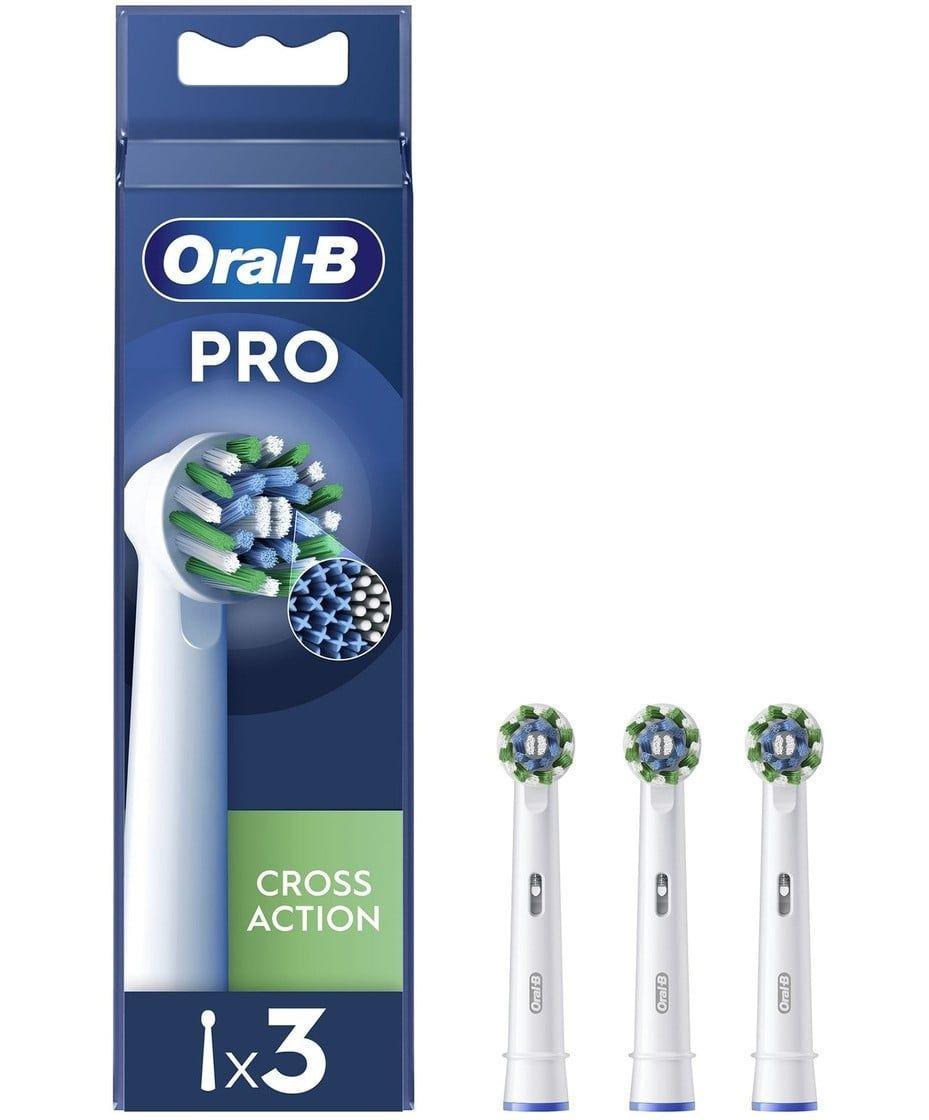 Cabeças de Escovas de Dentes ORAL-B CrossAction EB50RX-3 (Preto)