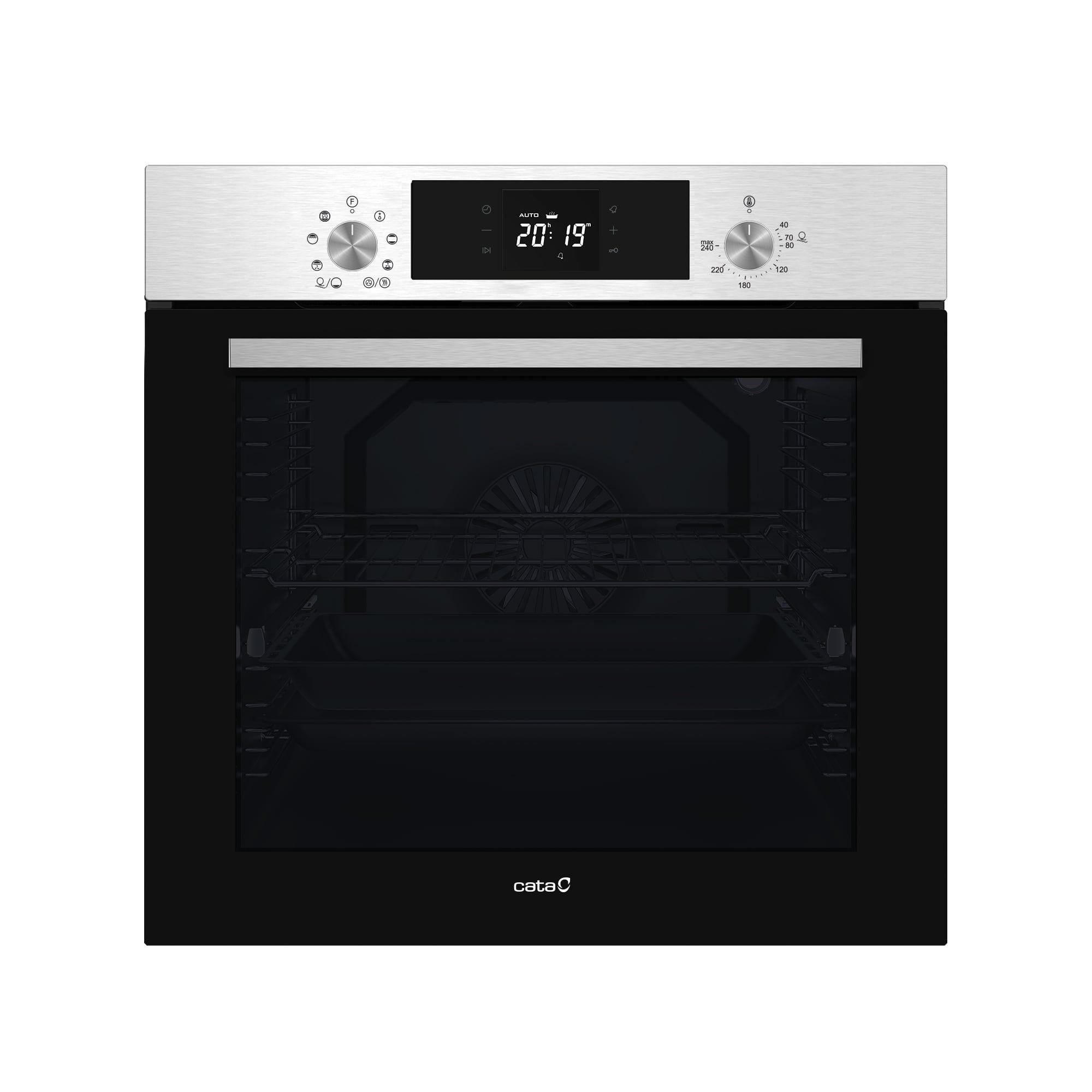 Forno de Encastre CATA MDS8008X (Forno elétrico - 80 L - Altura 59,5 cm - Preto/Inox)