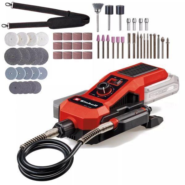 Ferramenta de Retificação e Gravação sem Fios EINHELL TE-MT 18/34 Li-Solo (Bateria - Preto e Vermelho)
