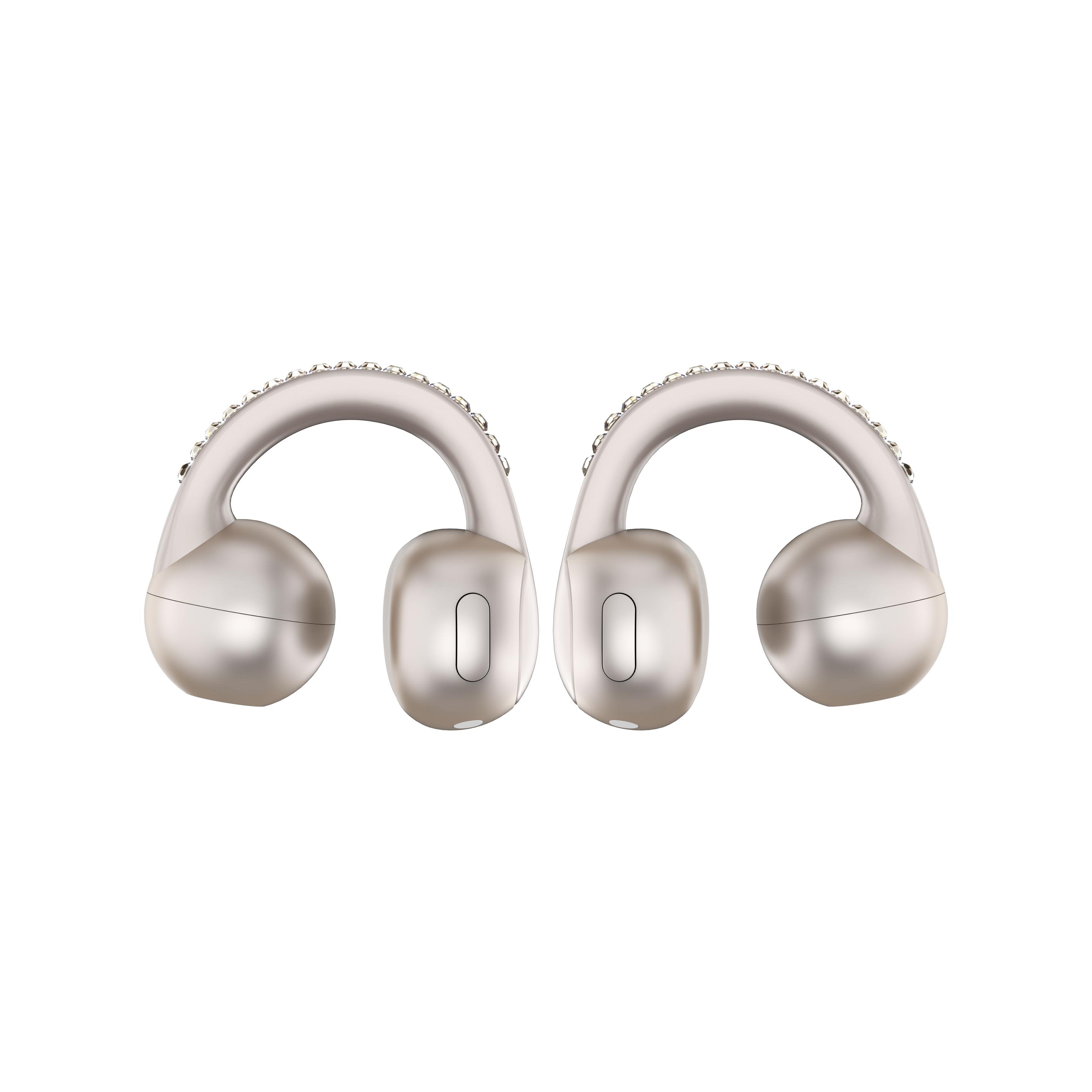 Auriculares MOTOROLA Moto Buds Loop Premium by Swarovski (5,5 W - USB Type-C - French Oak) — miniatura 4
