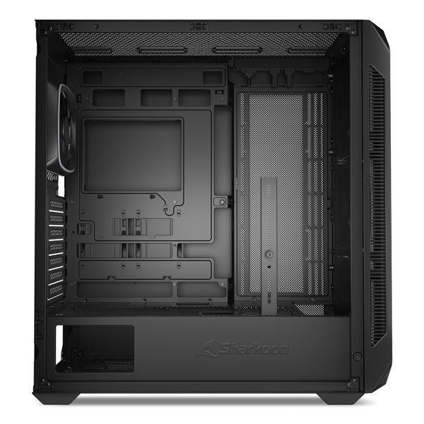 Caixa de PC SHARKOON AK5M RGB (ATX, Micro ATX, Mini-ITX - Midi Tower - 17 cm - Preto) — miniatura 3