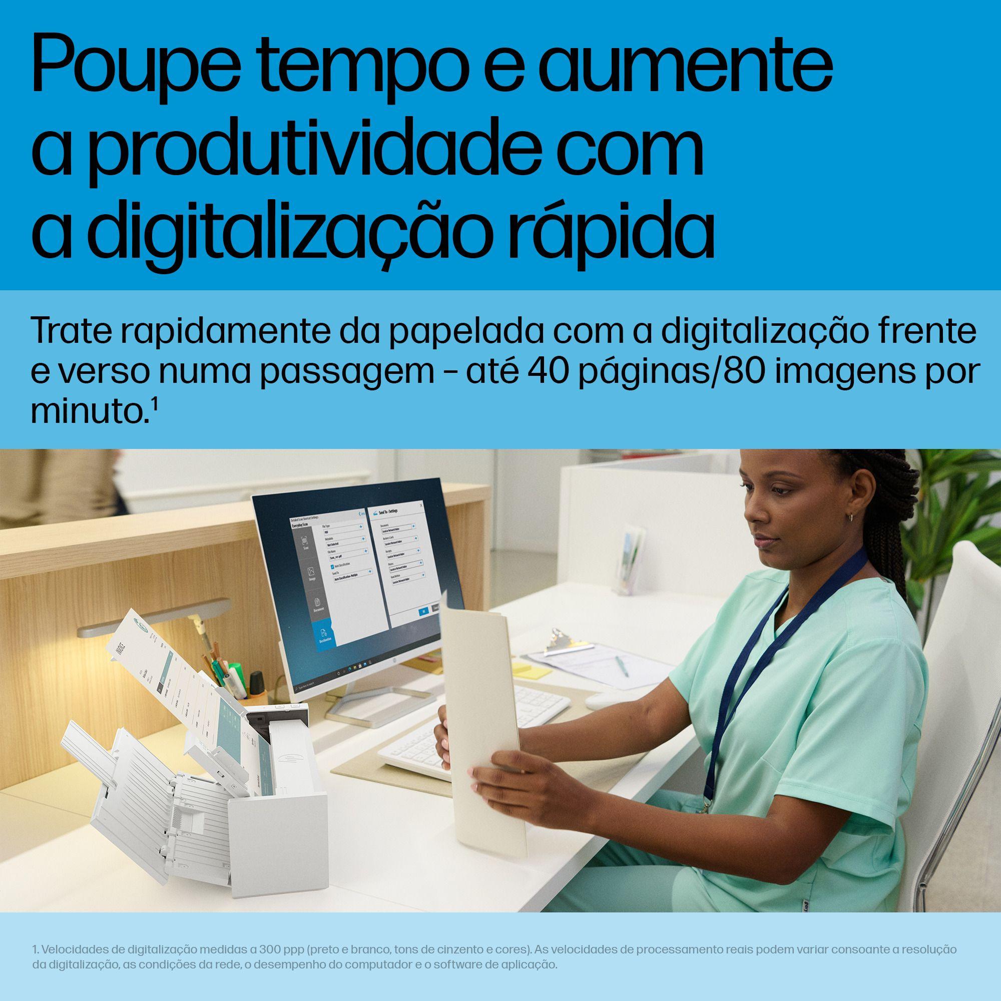 Scanner HP ScanJet Pro 4200 s1 (USB - Azul e Branco) — miniatura 4