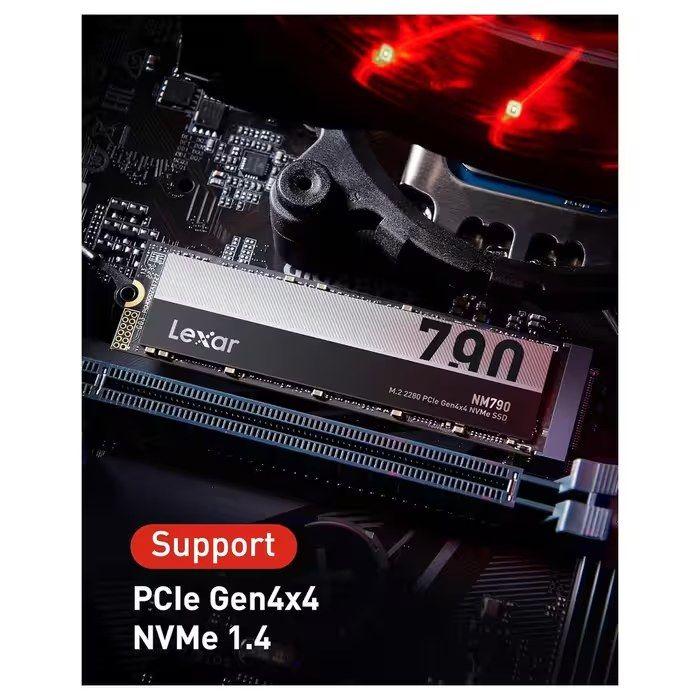 SSD LEXAR NM790 (512 GB - M.2 2280 - NVMe PCIe Gen4 x4 - Preto), miniatura 3