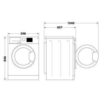 Máquina de Secar Roupa Independente WHIRLPOOL CWD84MWBSSPT (8 kg - Bomba de calor - 176,8 kWh - Branco), miniatura 7