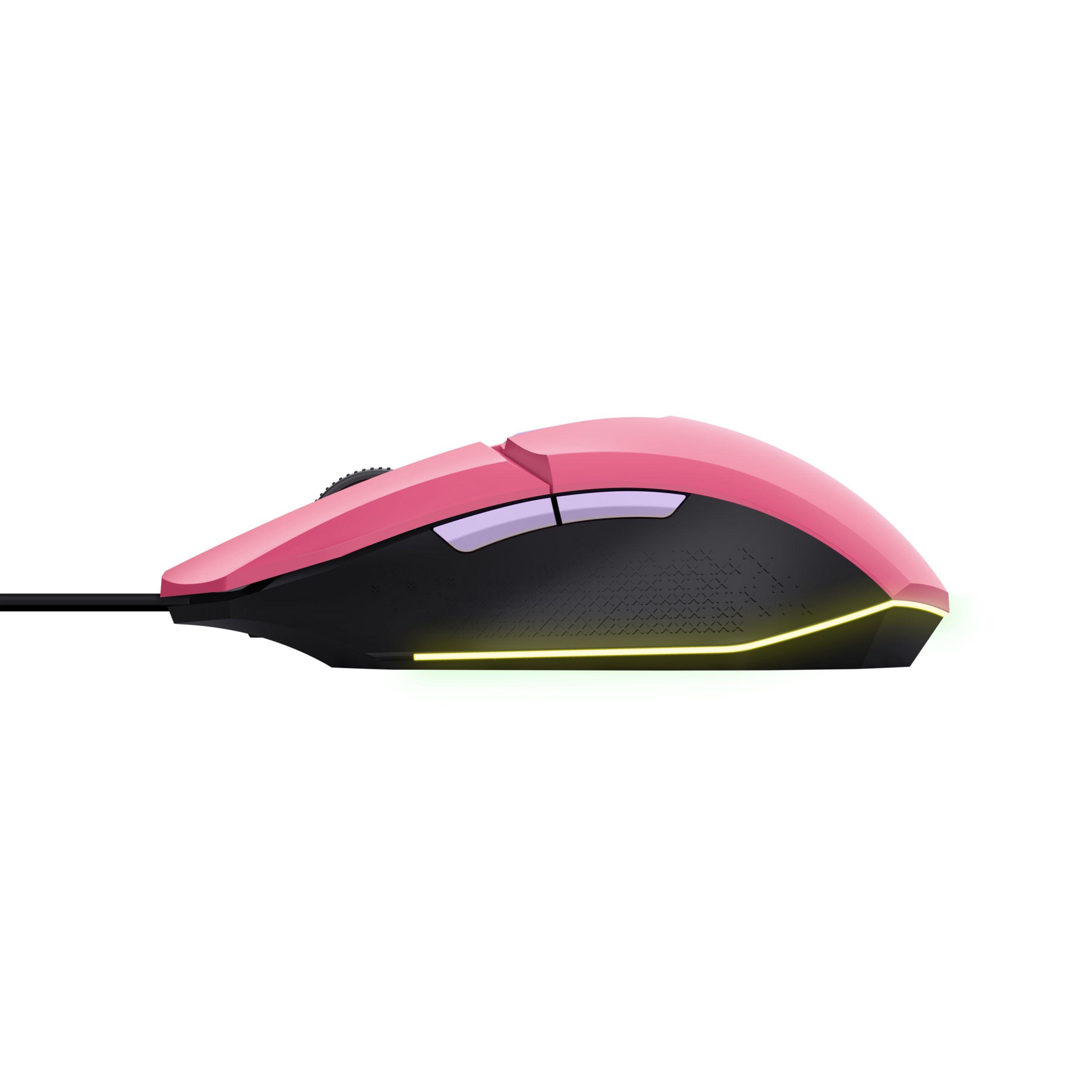Rato TRUST GXT 109P FELOX (Ambidestro - 6400 DPI - 60 ips - Rosa), miniatura 5