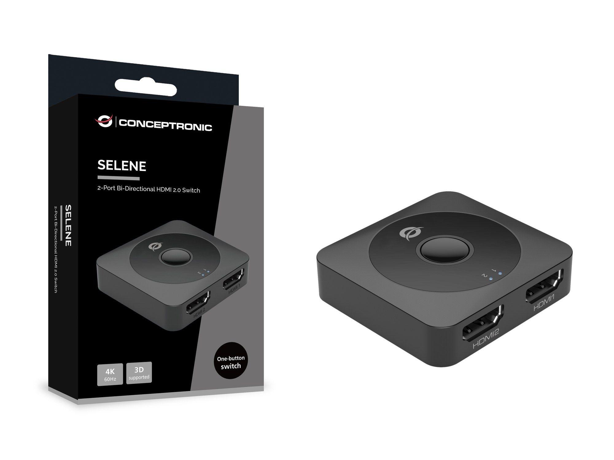 Switch HDMI CONCEPTRONIC SELENE01B (60 Hz - Preto) — miniatura 4